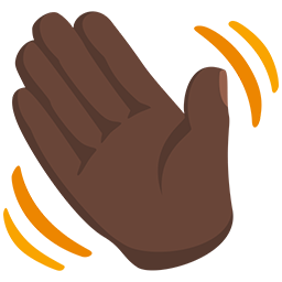 Waving Hand: Dark Skin Tone
