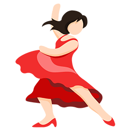Woman Dancing: Light Skin Tone