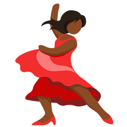 Woman Dancing: Medium-Dark Skin Tone
