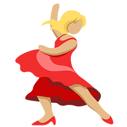 Woman Dancing: Medium-Light Skin Tone