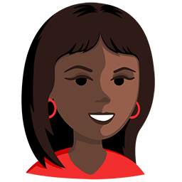 Woman: Dark Skin Tone