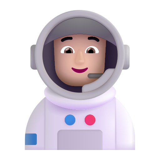 Astronauta: Tono de Piel Claro Astronauta: Tono de Piel Claro