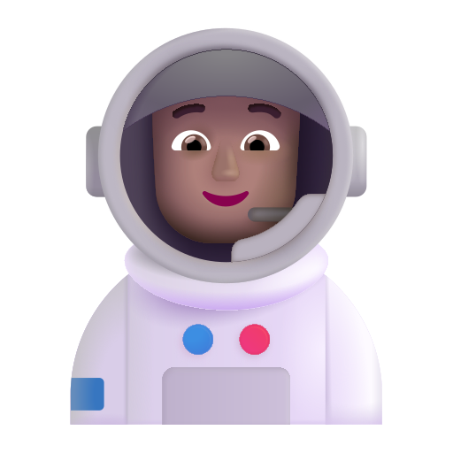 Astronauta: Tono de Piel Medio Astronauta: Tono de Piel Medio