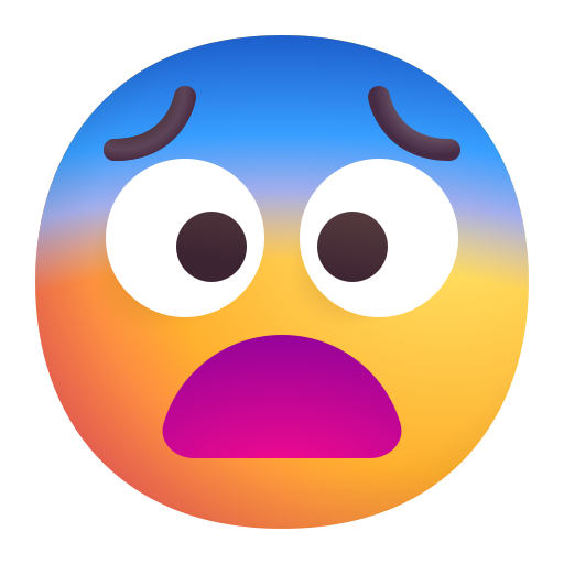 Fearful Face Emoji 😨
