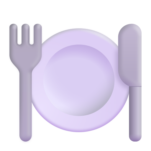Cuchillo Y Tenedor Con Un Plato Cuchillo Y Tenedor Con Un Plato