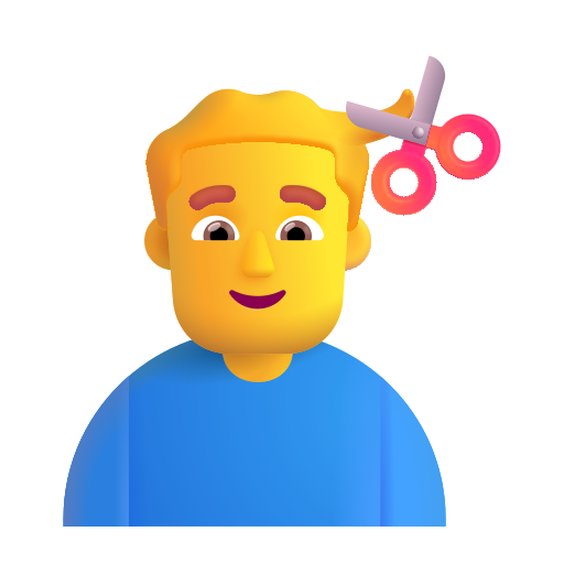 Hombre Cortándose El Pelo Hombre Cortándose El Pelo