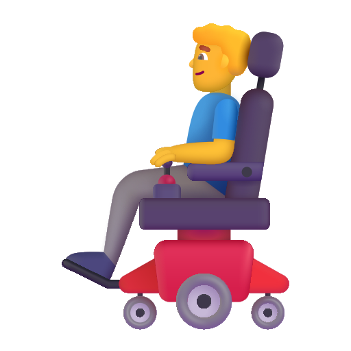 Hombre En Silla De Ruedas Eléctrica Hombre En Silla De Ruedas Eléctrica