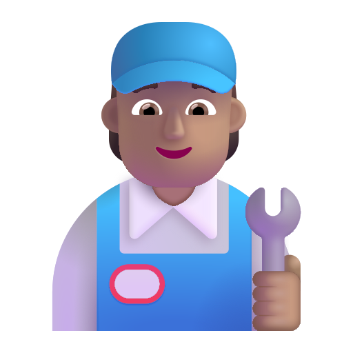 Profesional De La Mecánica: Tono de Piel Medio Profesional De La Mecánica: Tono de Piel Medio