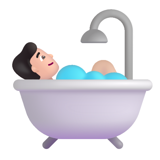 Persona En La Bañera: Tono de Piel Claro Persona En La Bañera: Tono de Piel Claro