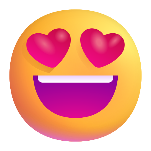 Cara Sonriendo Con Ojos De Corazón Cara Sonriendo Con Ojos De Corazón