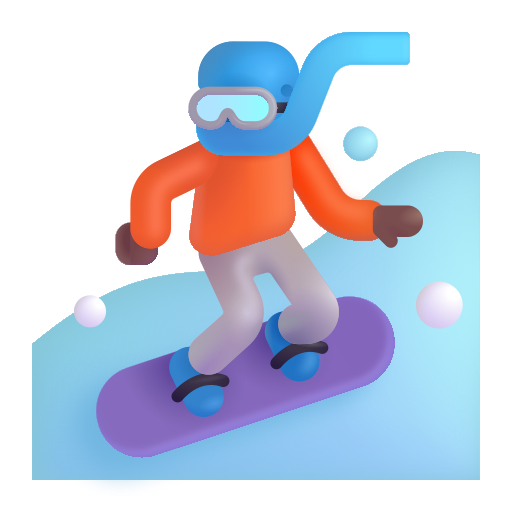Practicante De Snowboard: Tono de Piel Oscuro Medio Practicante De Snowboard: Tono de Piel Oscuro Medio