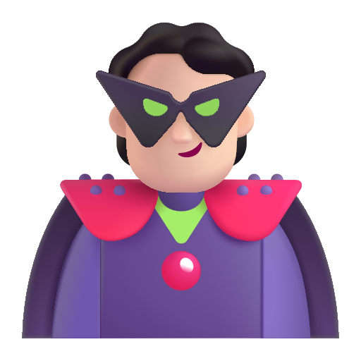 Personaje De Supervillano: Tono de Piel Claro Personaje De Supervillano: Tono de Piel Claro
