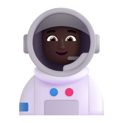 Astronauta Mujer: Tono de Piel Oscuro Astronauta Mujer: Tono de Piel Oscuro