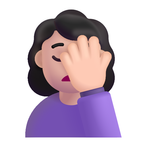 Mujer Con La Mano En La Frente: Tono de Piel Claro Mujer Con La Mano En La Frente: Tono de Piel Claro