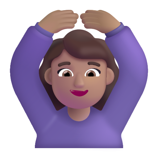 Mujer Haciendo El Gesto De "De Acuerdo": Tono de Piel Medio Mujer Haciendo El Gesto De "De Acuerdo": Tono de Piel Medio