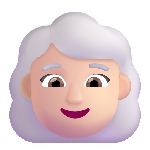 Mujer: Tono de Piel Claro, Cabello Blanco Mujer: Tono de Piel Claro, Cabello Blanco
