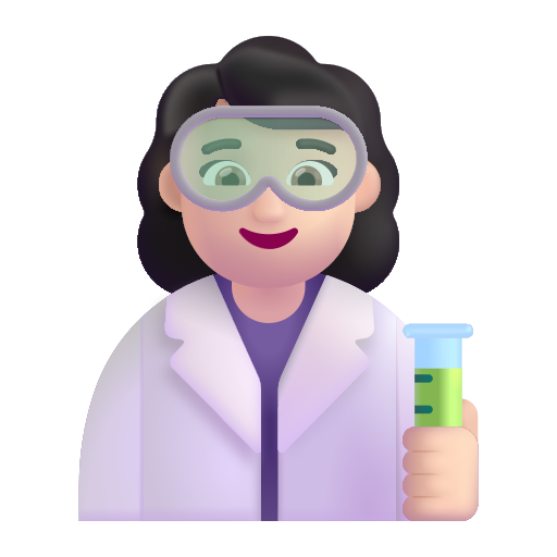 Profesional De La Ciencia Mujer: Tono de Piel Claro Profesional De La Ciencia Mujer: Tono de Piel Claro