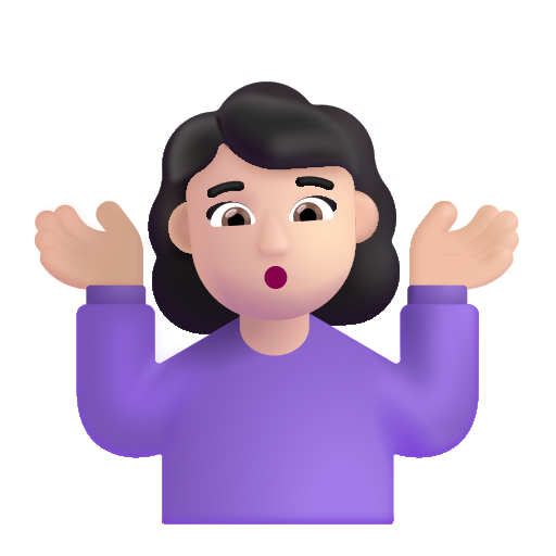 Mujer Encogida De Hombros: Tono de Piel Claro Mujer Encogida De Hombros: Tono de Piel Claro
