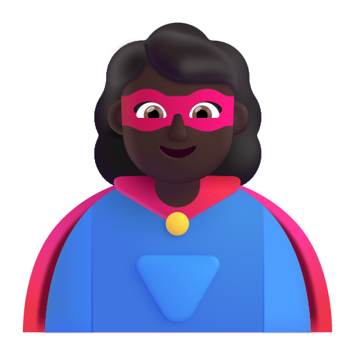 Superheroína: Tono de Piel Oscuro Superheroína: Tono de Piel Oscuro