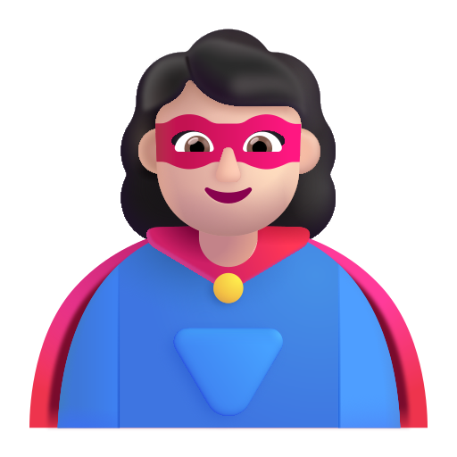 Superheroína: Tono de Piel Claro Superheroína: Tono de Piel Claro