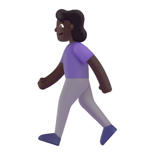 Mujer Caminando: Tono de Piel Oscuro Mujer Caminando: Tono de Piel Oscuro