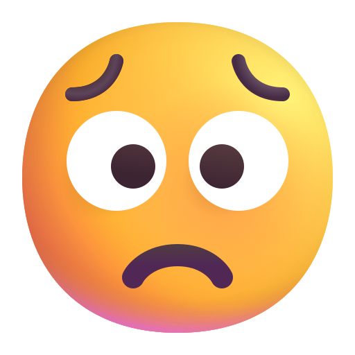 Worried Face Emoji 😟