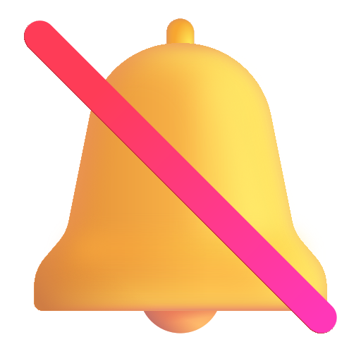 Campana Con Signo De Cancelación Campana Con Signo De Cancelación