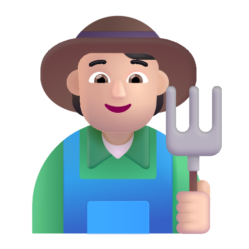 Profesional De La Agricultura: Tono de Piel Claro Profesional De La Agricultura: Tono de Piel Claro