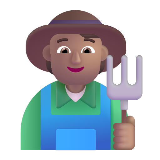Profesional De La Agricultura: Tono de Piel Medio Profesional De La Agricultura: Tono de Piel Medio