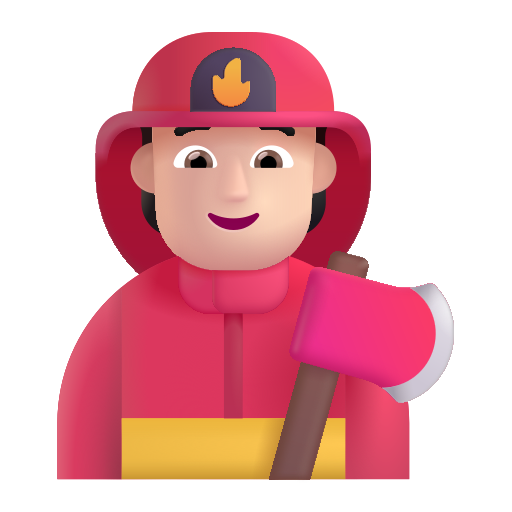 Bombero: Tono de Piel Claro Bombero: Tono de Piel Claro
