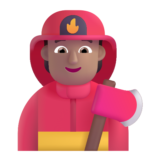 Bombero: Tono de Piel Medio Bombero: Tono de Piel Medio