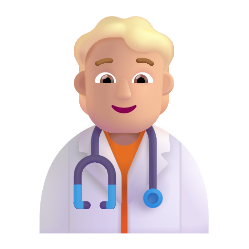 Profesional Sanitario: Tono de Piel Claro Medio Profesional Sanitario: Tono de Piel Claro Medio