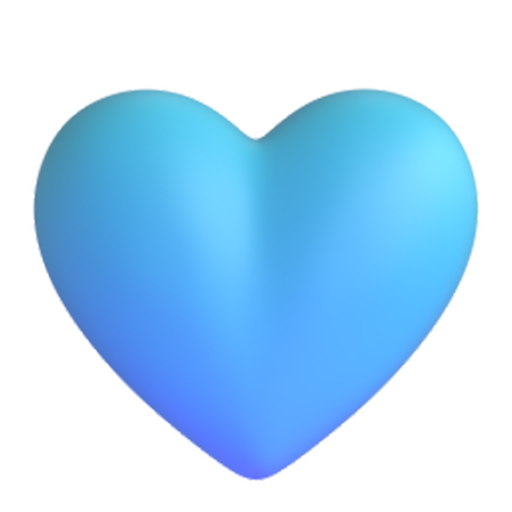 Corazón azul claro Corazón azul claro
