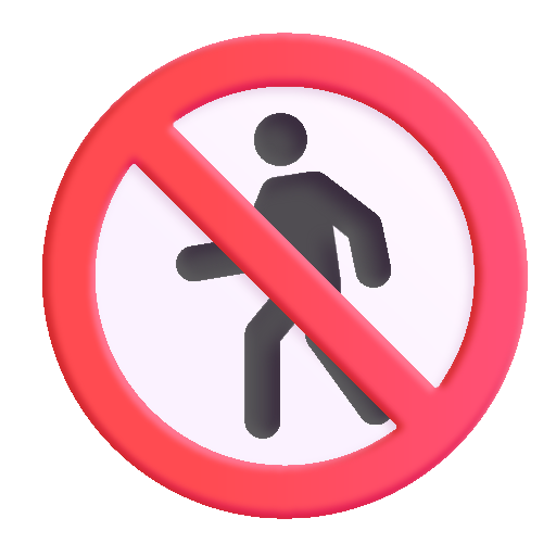 Prohibido El Paso De Peatones Prohibido El Paso De Peatones