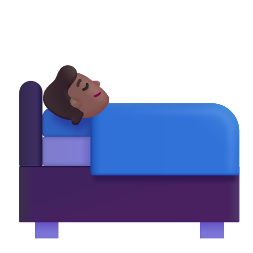 Persona En La Cama: Tono de Piel Oscuro Medio Persona En La Cama: Tono de Piel Oscuro Medio