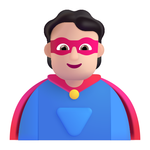 Personaje De Superhéroe: Tono de Piel Claro Personaje De Superhéroe: Tono de Piel Claro