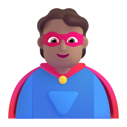 Personaje De Superhéroe: Tono de Piel Medio Personaje De Superhéroe: Tono de Piel Medio