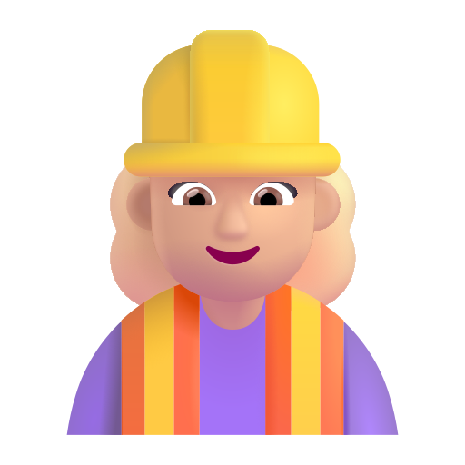 Profesional De La Construcción Mujer: Tono de Piel Claro Medio Profesional De La Construcción Mujer: Tono de Piel Claro Medio