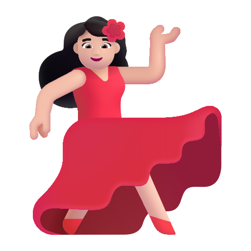 Mujer Bailando: Tono de Piel Claro Mujer Bailando: Tono de Piel Claro