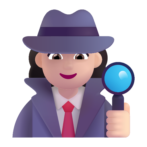 Detective Mujer: Tono de Piel Claro Detective Mujer: Tono de Piel Claro