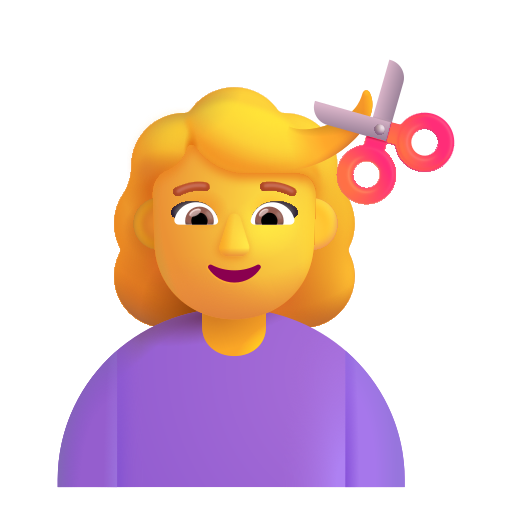 Mujer Cortándose El Pelo Mujer Cortándose El Pelo