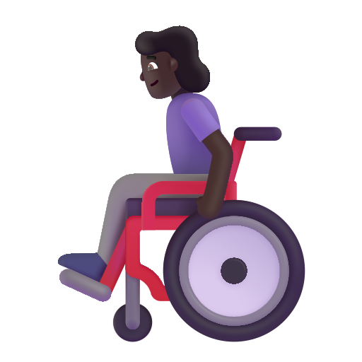 Mujer En Silla De Ruedas Manual: Tono de Piel Oscuro Mujer En Silla De Ruedas Manual: Tono de Piel Oscuro