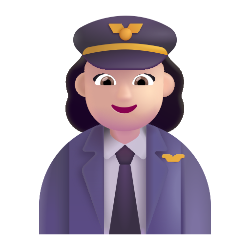 Piloto Mujer: Tono de Piel Claro Piloto Mujer: Tono de Piel Claro