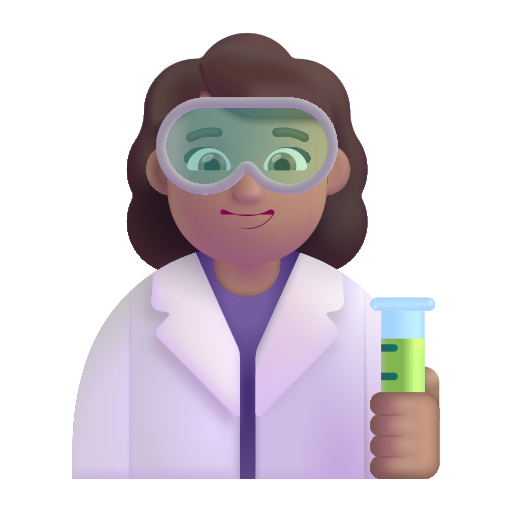 Profesional De La Ciencia Mujer: Tono de Piel Medio Profesional De La Ciencia Mujer: Tono de Piel Medio