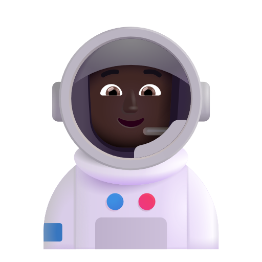Astronaute: Peau Foncée