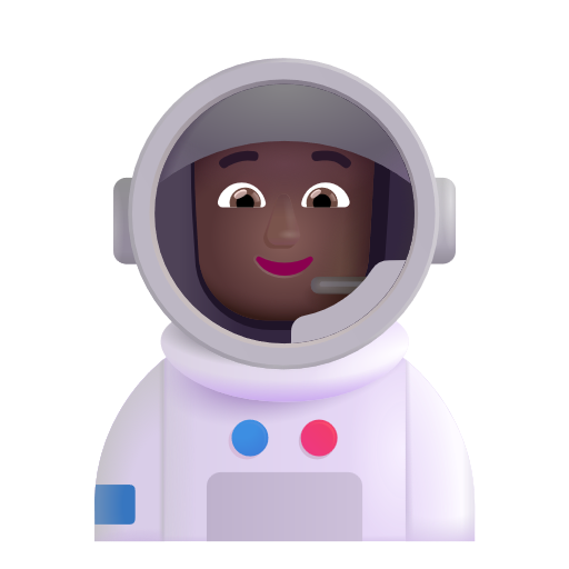 Astronaute: Peau Moyennement Foncée