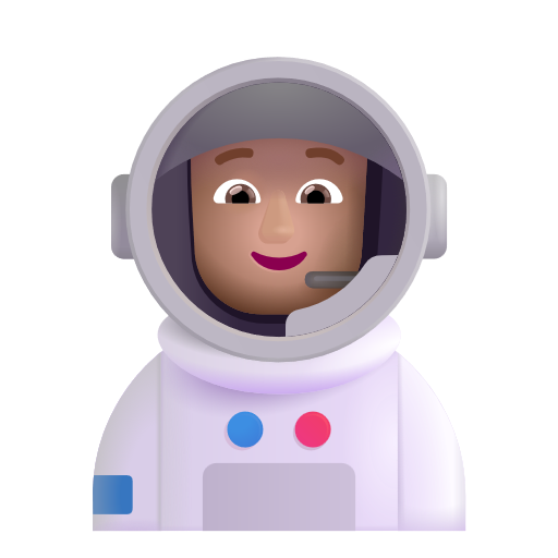Astronaute: Peau Moyennement Claire