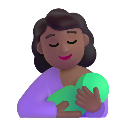 Allaitement: Peau Moyennement Foncée