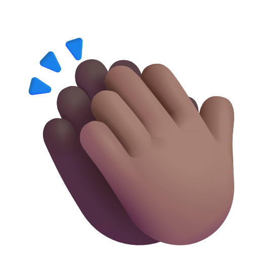 Applaudissements: Peau Moyennement Foncée