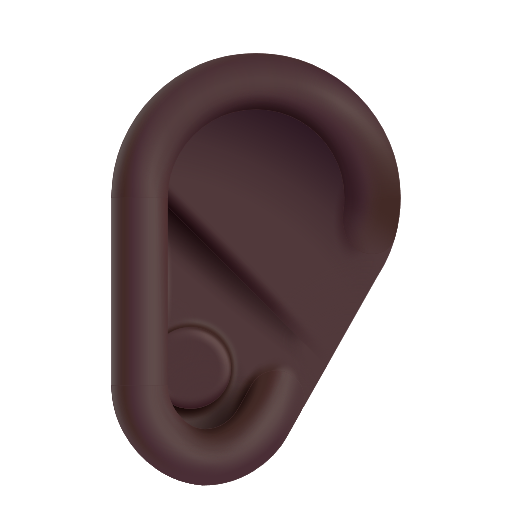 Oreille: Peau Foncée